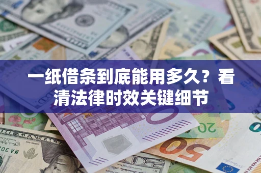 济南一纸借条到底能用多久？看清法律时效关键细节
